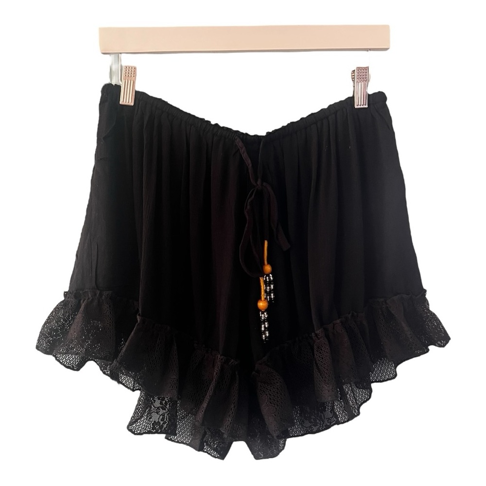 POL Beach Boho Black shorts Large